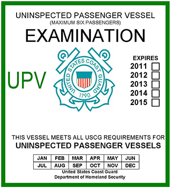 Uninspected Passenger Vessel Examination Flying Connie